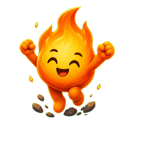 Ember celebrating