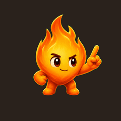 Ember wagging his finger